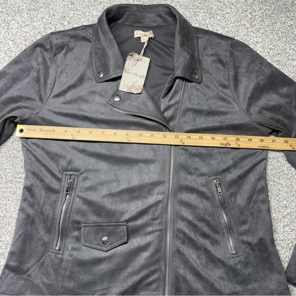 Hem & Thread Suede Moto Jacket - Picture 7 of 8